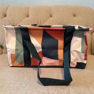 Thirty-One Medium Utility Tote Deco Patchwork NWT